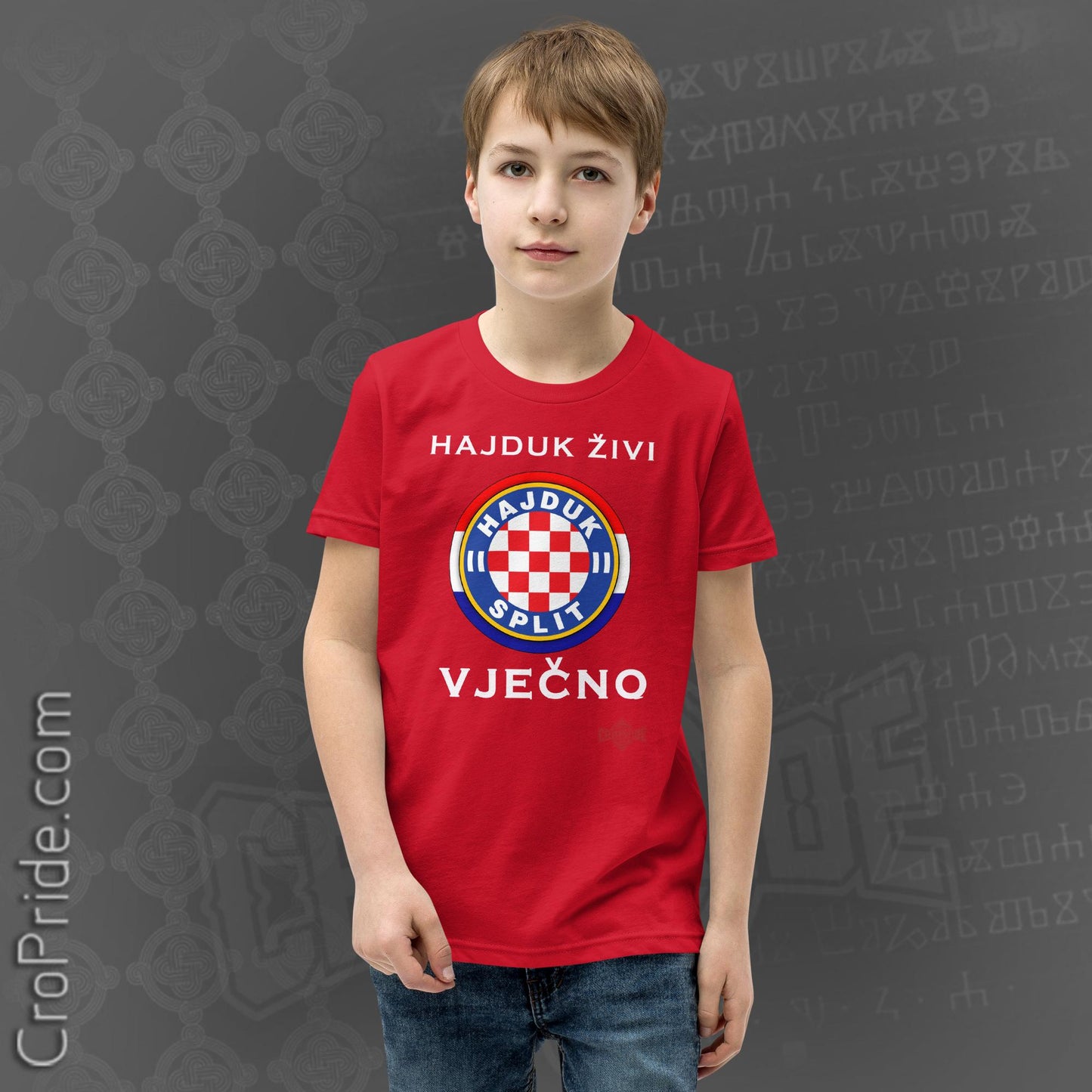 Hajduk Zivi Vjecno Youth T-Shirt - Celebrate The Undying Spirit of Hajduk Split