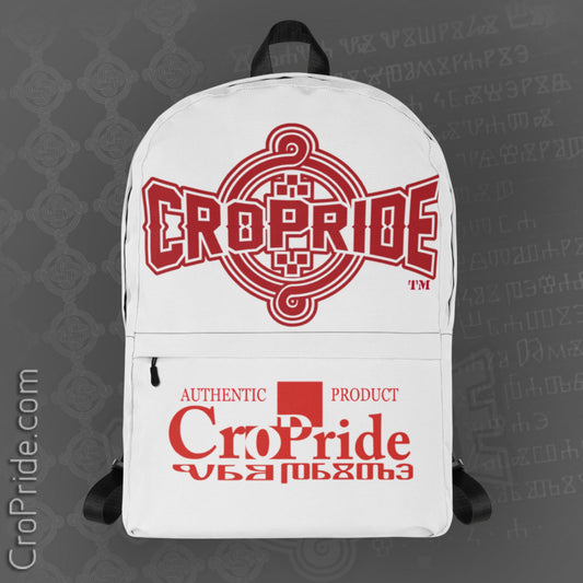 Croatian Spirit Backpack - Stylish Medium-Sized 15" Laptop, Water-Resistant, 100% Polyester, Croatian Backpack