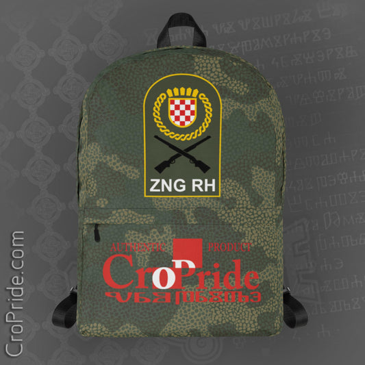 Croatian Heroic Legacy: ZNG RH Backpack - Premium Water-Resistant Design