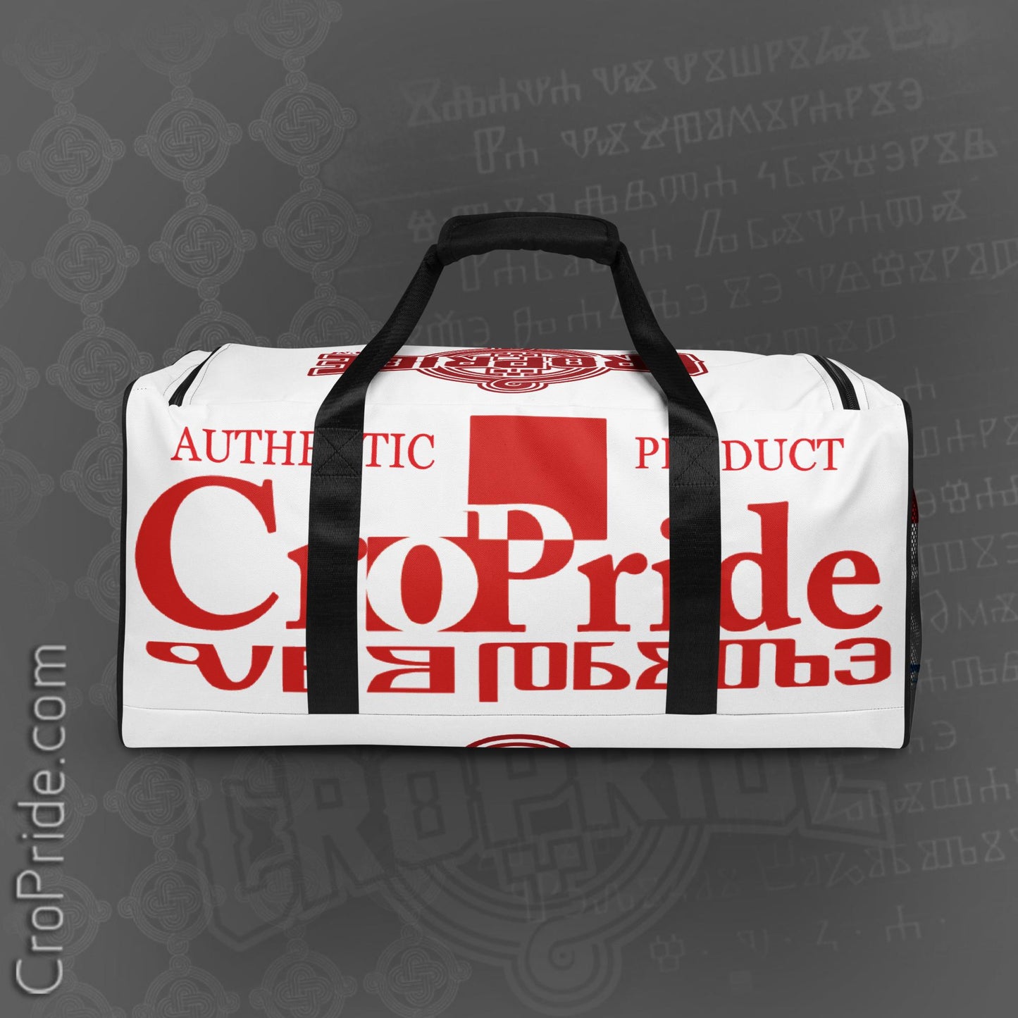 Croatian Duffle Bag - Authentic Design, Removable Strap By CroPride Gear