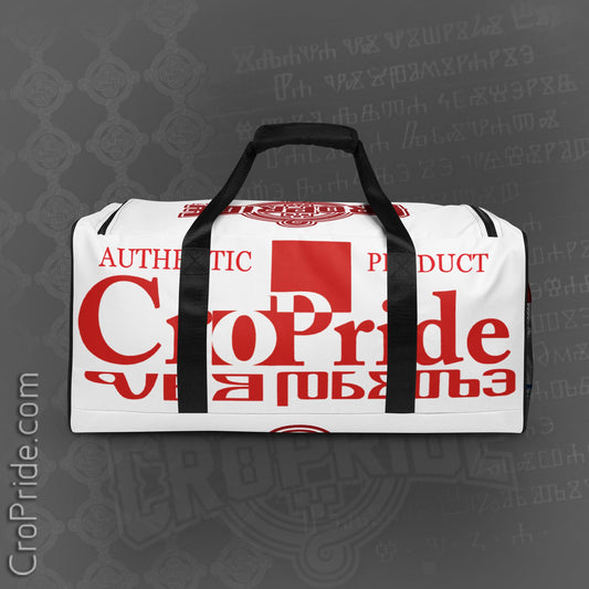 Croatian Duffle Bag - Authentic Design, Removable Strap By CroPride Gear