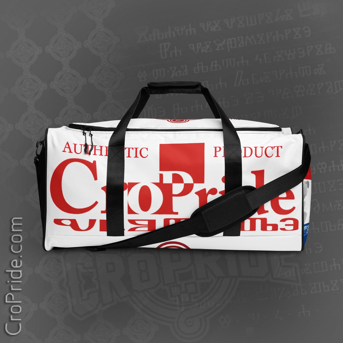 Croatian Duffle Bag - Authentic Design, Removable Strap By CroPride Gear