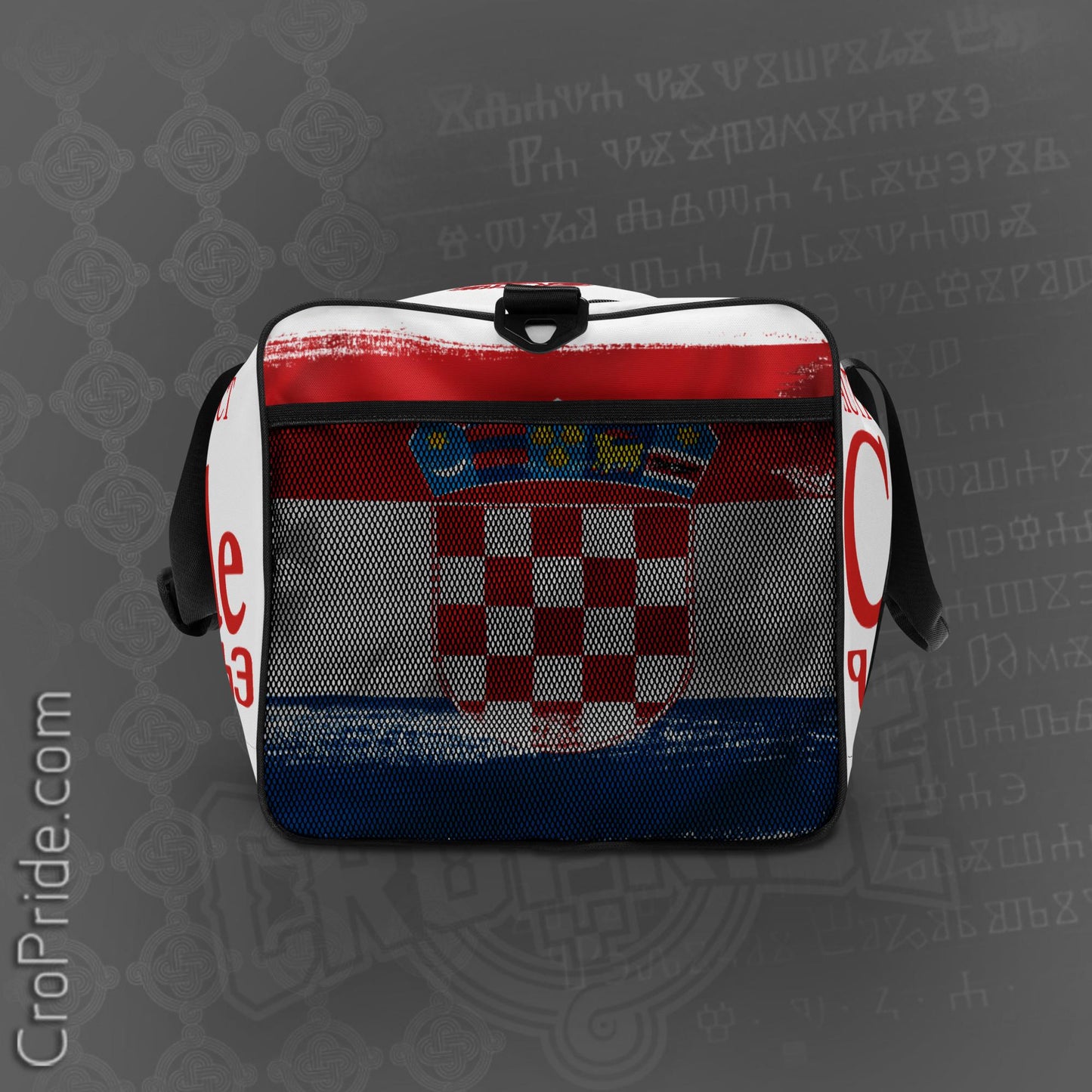 Croatian Duffle Bag - Authentic Design, Removable Strap By CroPride Gear