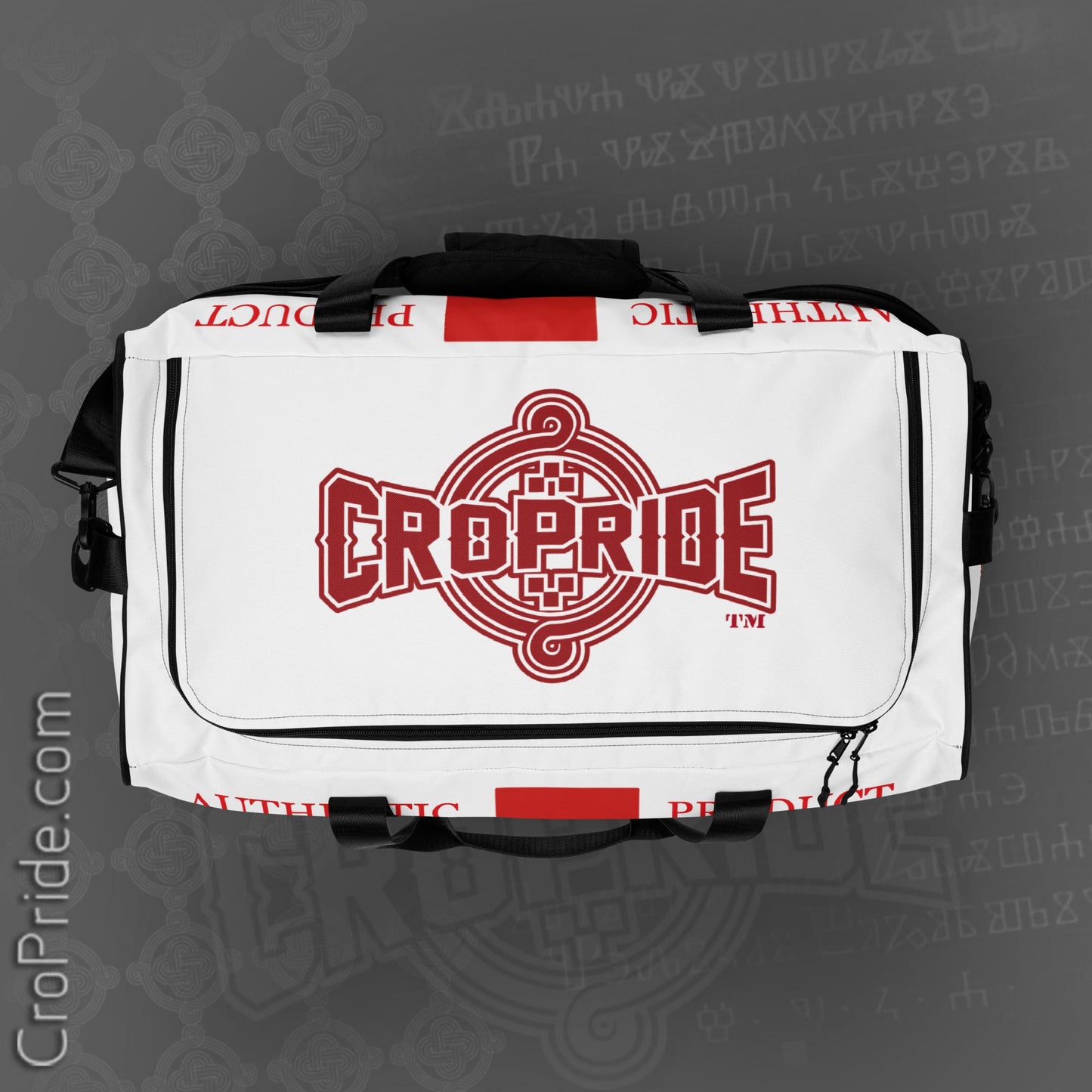 Croatian Duffle Bag - Authentic Design, Removable Strap By CroPride Gear