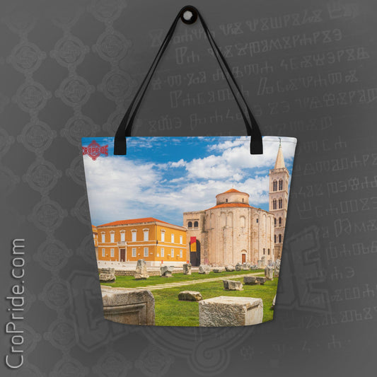 CroPride Gear Tote: Stylish Design for Zadar Croatia | 100% Polyester | 44lbs Capacity