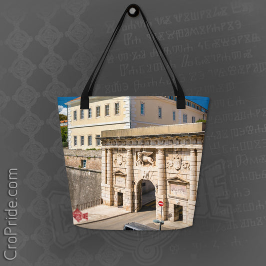 Zadar Tote Bag - Stylish Croatian Design, Durable Polyester, Large Inside Pocket