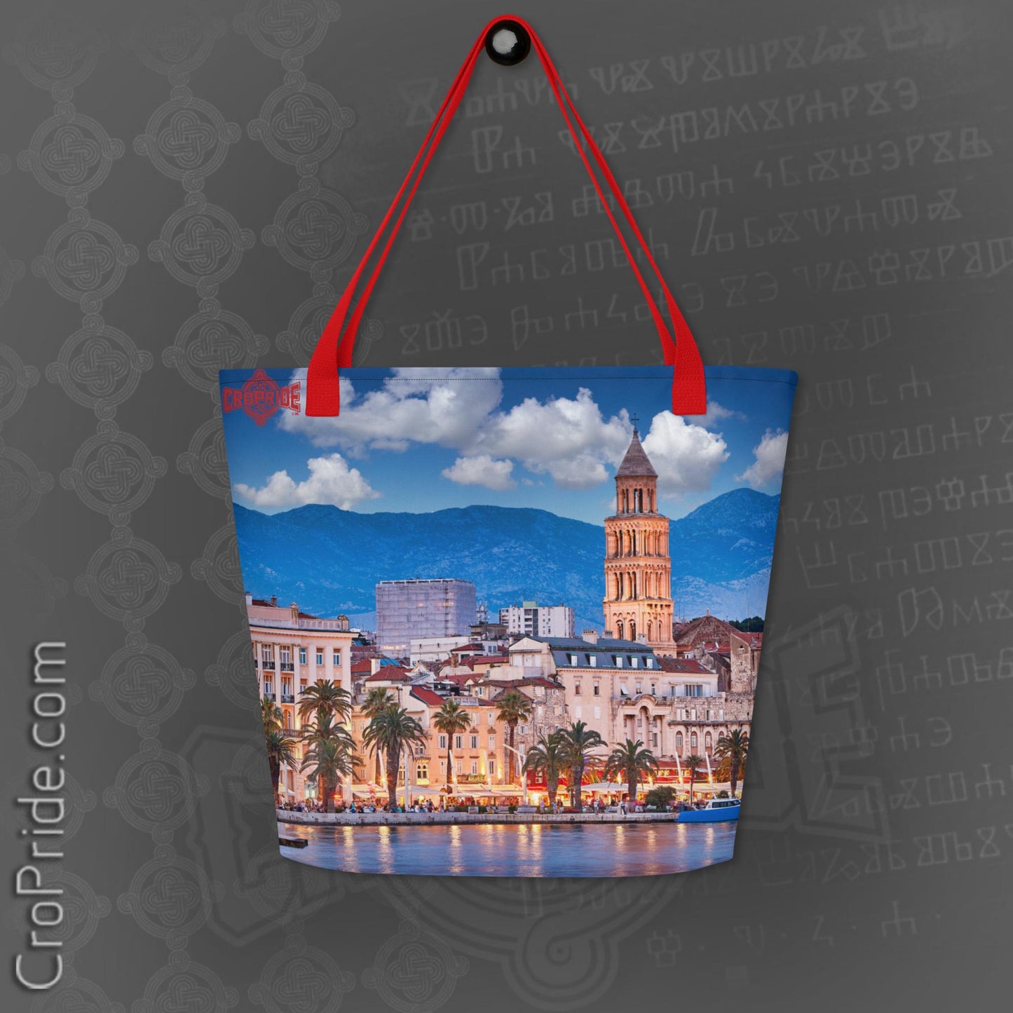 CroPride Split Croatia Gear Tote Bag By CroPride Gear