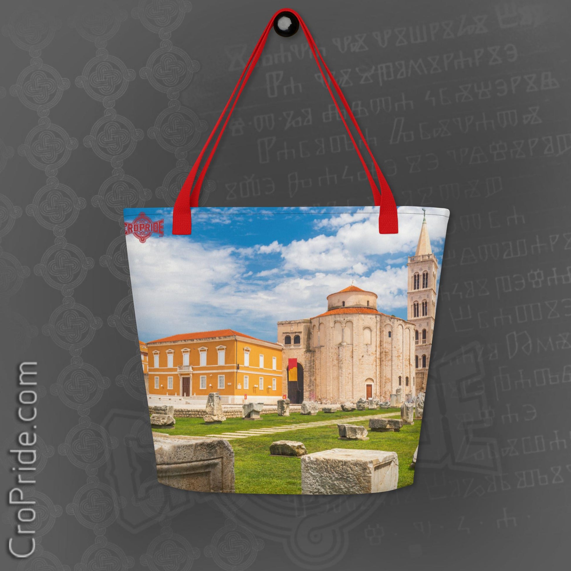 CroPride Gear Tote: Stylish Design for Zadar Croatia | 100% Polyester | 44lbs Capacity