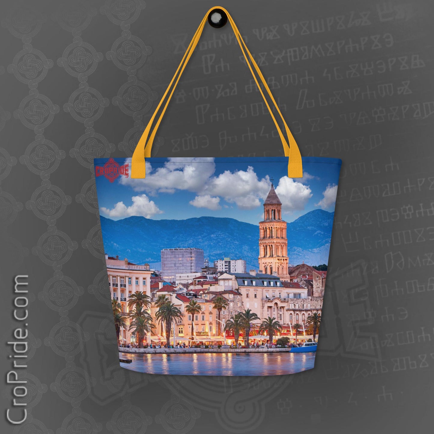 CroPride Split Croatia Gear Tote Bag By CroPride Gear