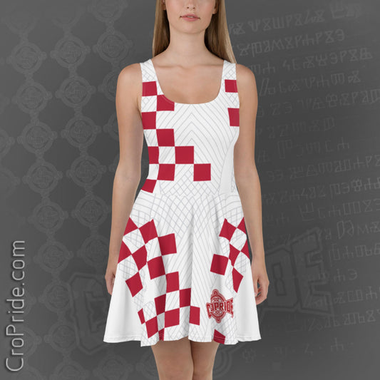 Croatian Charm: Croatian Dress with Checkers Design