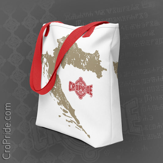 Croatian Tote Bag | Croatian map designed By CroPride Gear