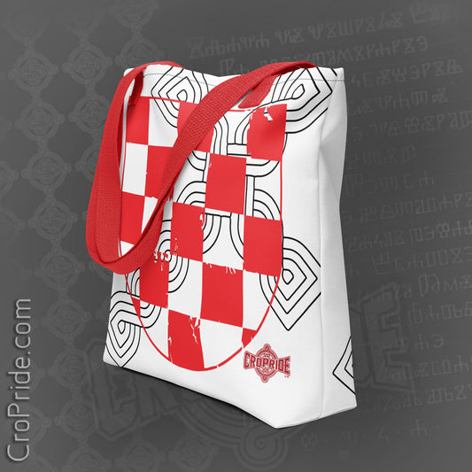 Croatian Crest & Pleter Cross Tote Bag