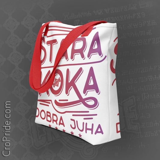 Stara Koka Dobra Juha Croatian Tote By CroPride Gear