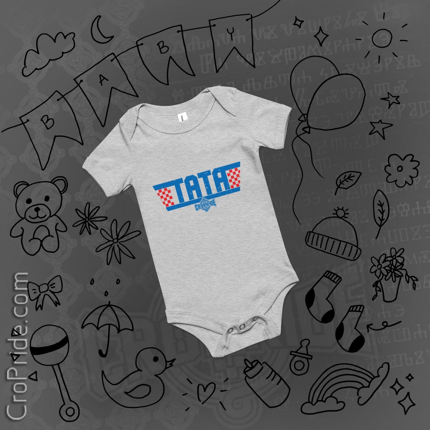 Croatian Baby Onesie - "Tata" - Declare Your Favorite