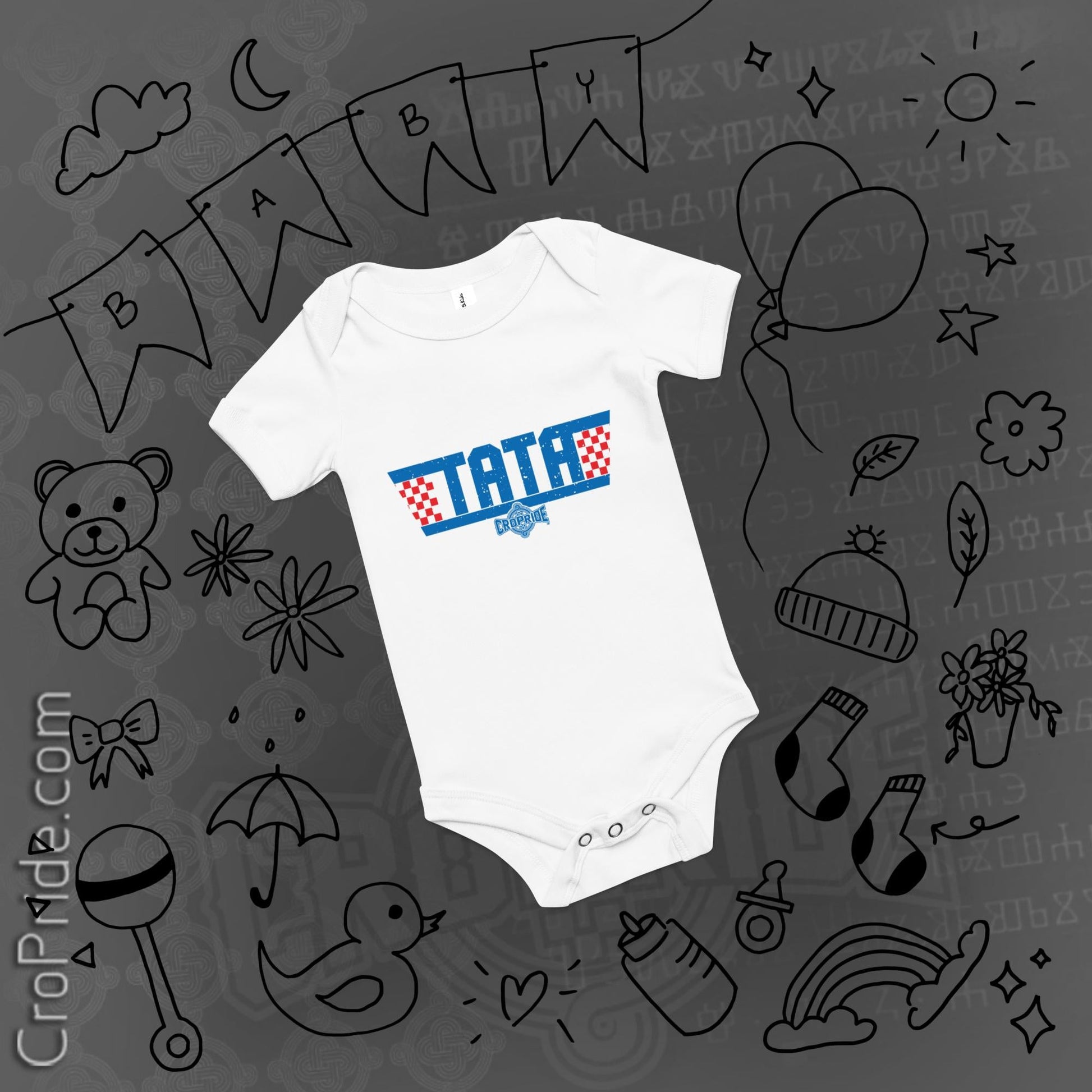 Croatian Baby Onesie - "Tata" - Declare Your Favorite
