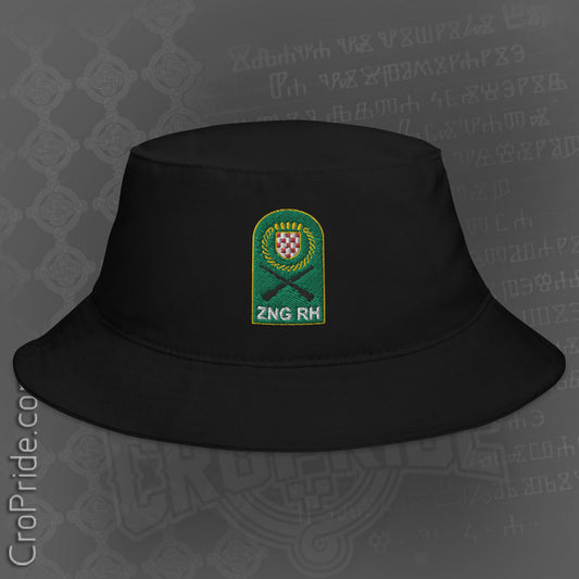Croatian Hat: ZNG RH Bucket Hat for Croatia's Heroic Struggle