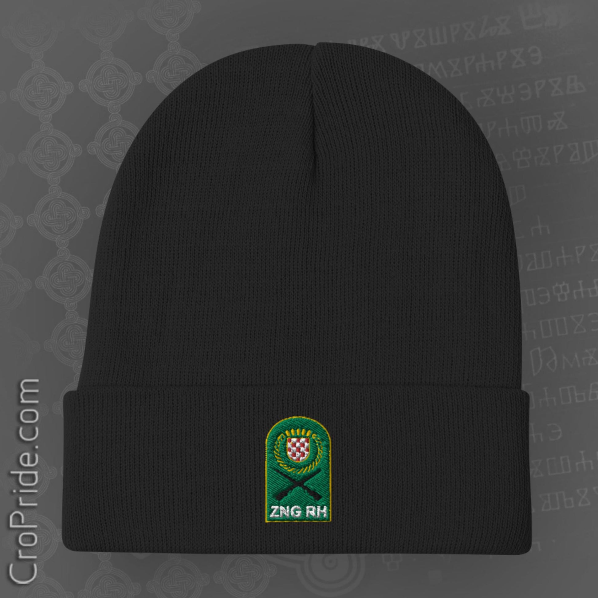Croatian Military Tribute Beanie: ZNG RH Embroidered Hat
