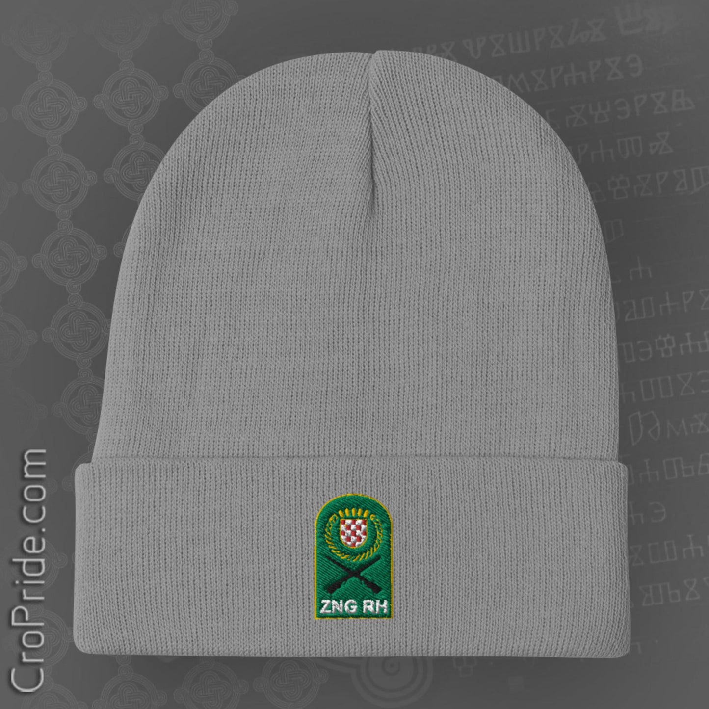 Croatian Military Tribute Beanie: ZNG RH Embroidered Hat
