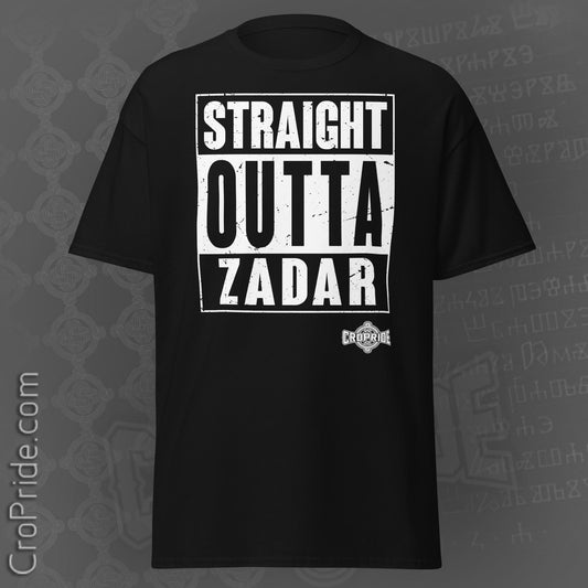 Croatian Pride "Straight Outta Zadar" T-Shirt By CroPride Gear