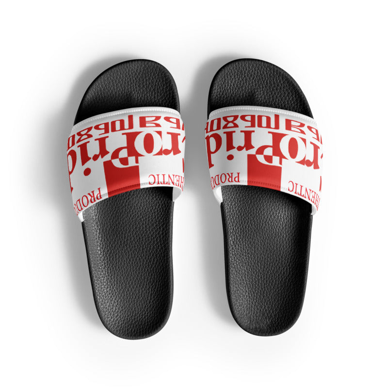 Croatian Woman Slides: Comfortable Faux Leather Footbed & Durable Strap
