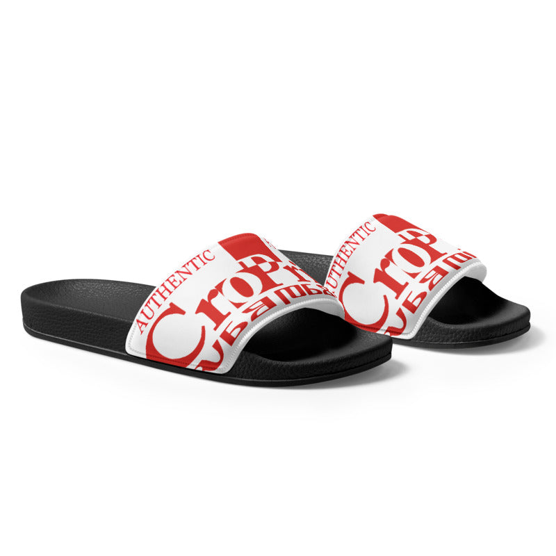 Croatian Woman Slides: Comfortable Faux Leather Footbed & Durable Strap