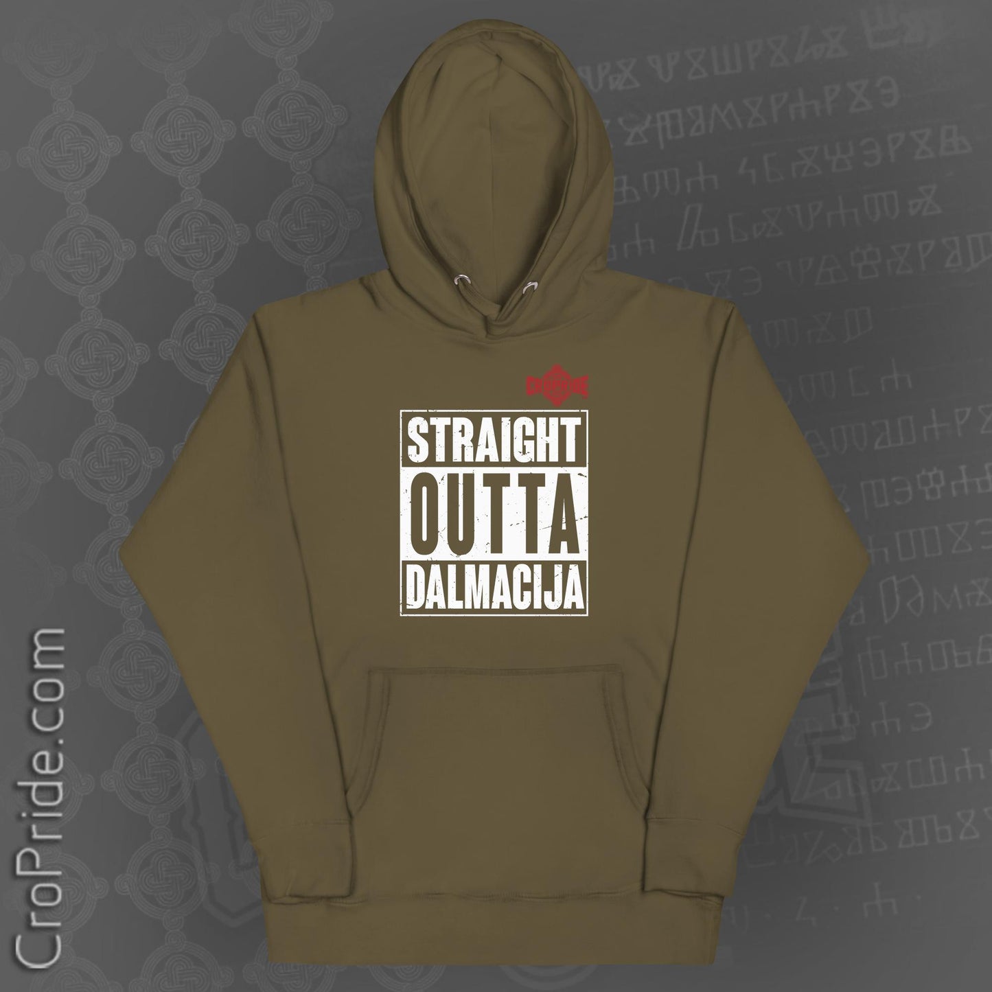 STRAIGHT OUTTA DALMACIJA" Croatian T-Shirt By CroPride Gear