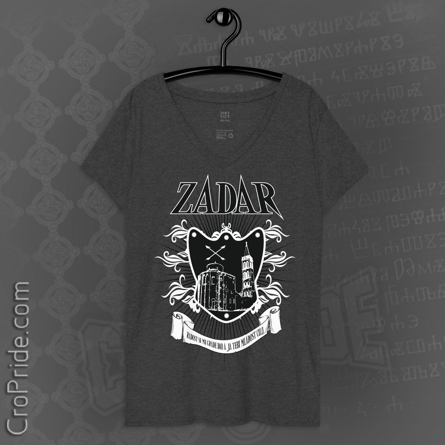"Zadar" Woman T-Shirt Exclusively  Designed By CroPride Gear