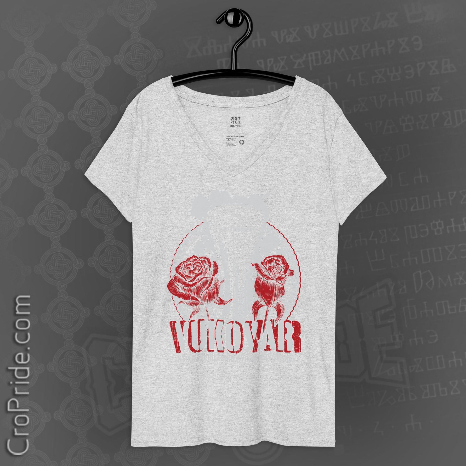 CroPride Vukovar Women’s recycled v-neck t-shirt By CroPride Gear