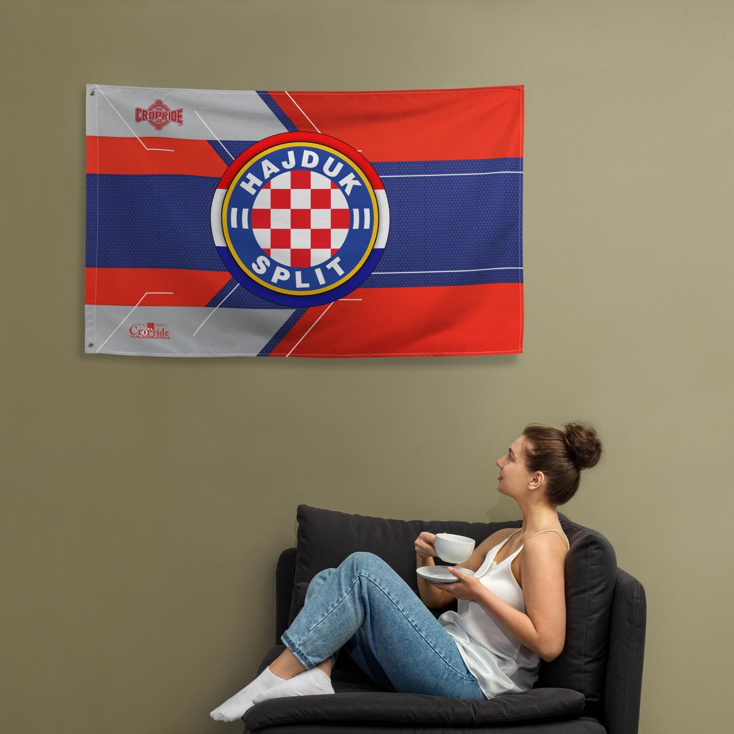 Hajduk Split Flag By CroPride Gear