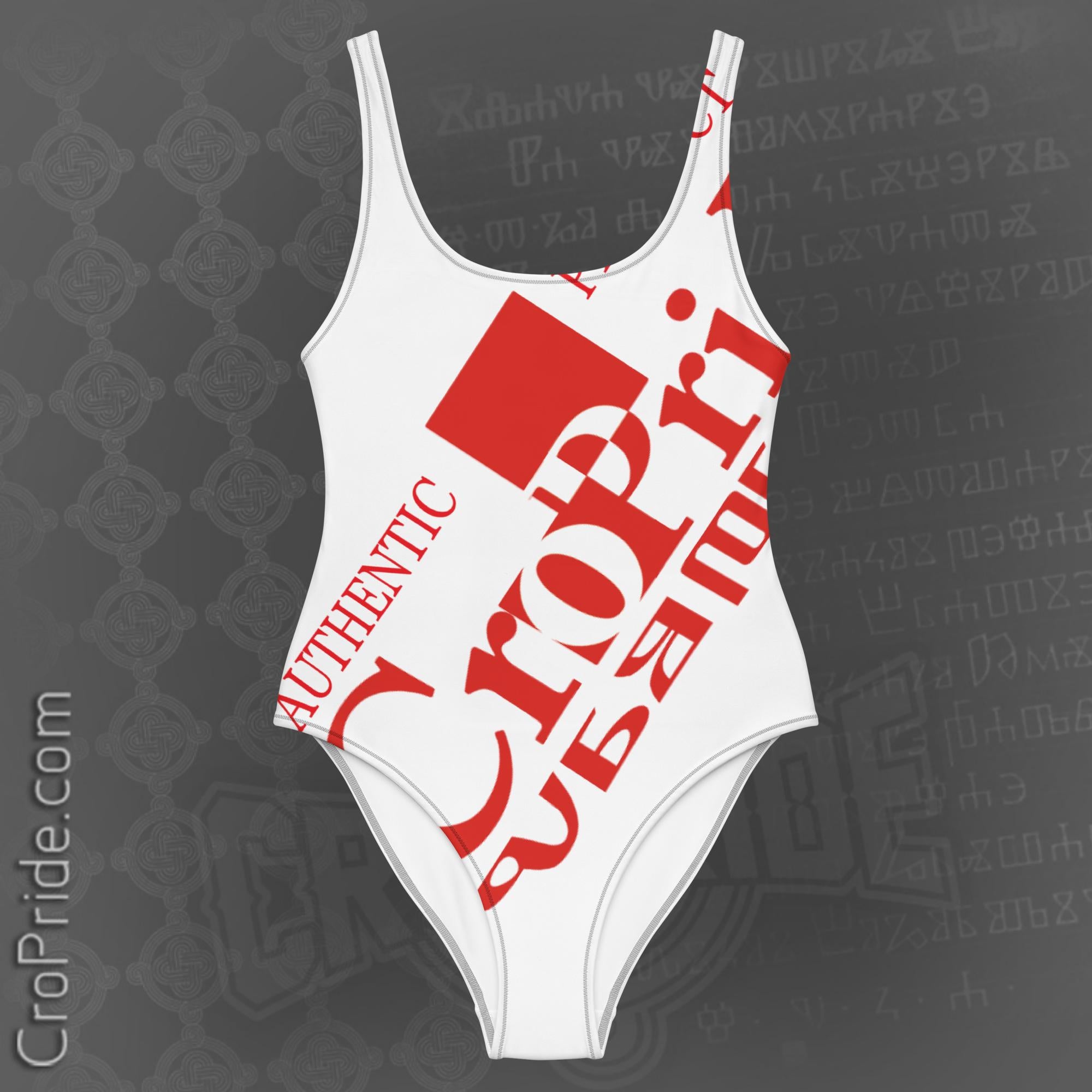 Croatian Swimsuit Made in Croatia Cheeky Fit By CroPride Gear