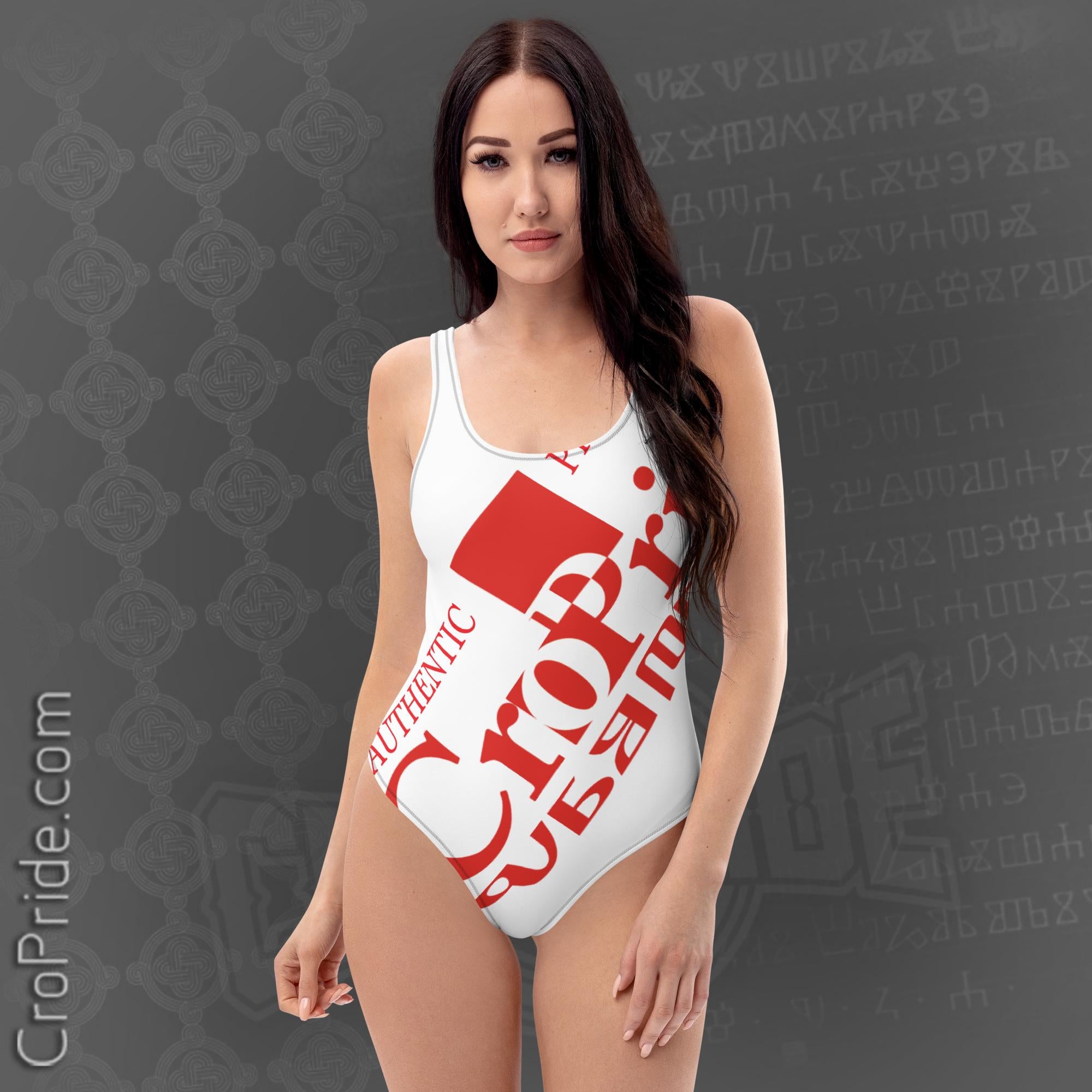 Croatian Swimsuit Made in Croatia Cheeky Fit By CroPride Gear