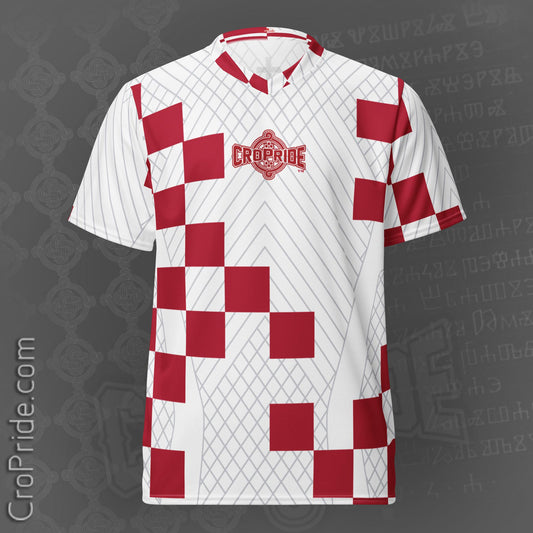 Croatian Checkers Inspired Jersey - Premium Croatian Jersey for Football Fans & Style Enthusiasts