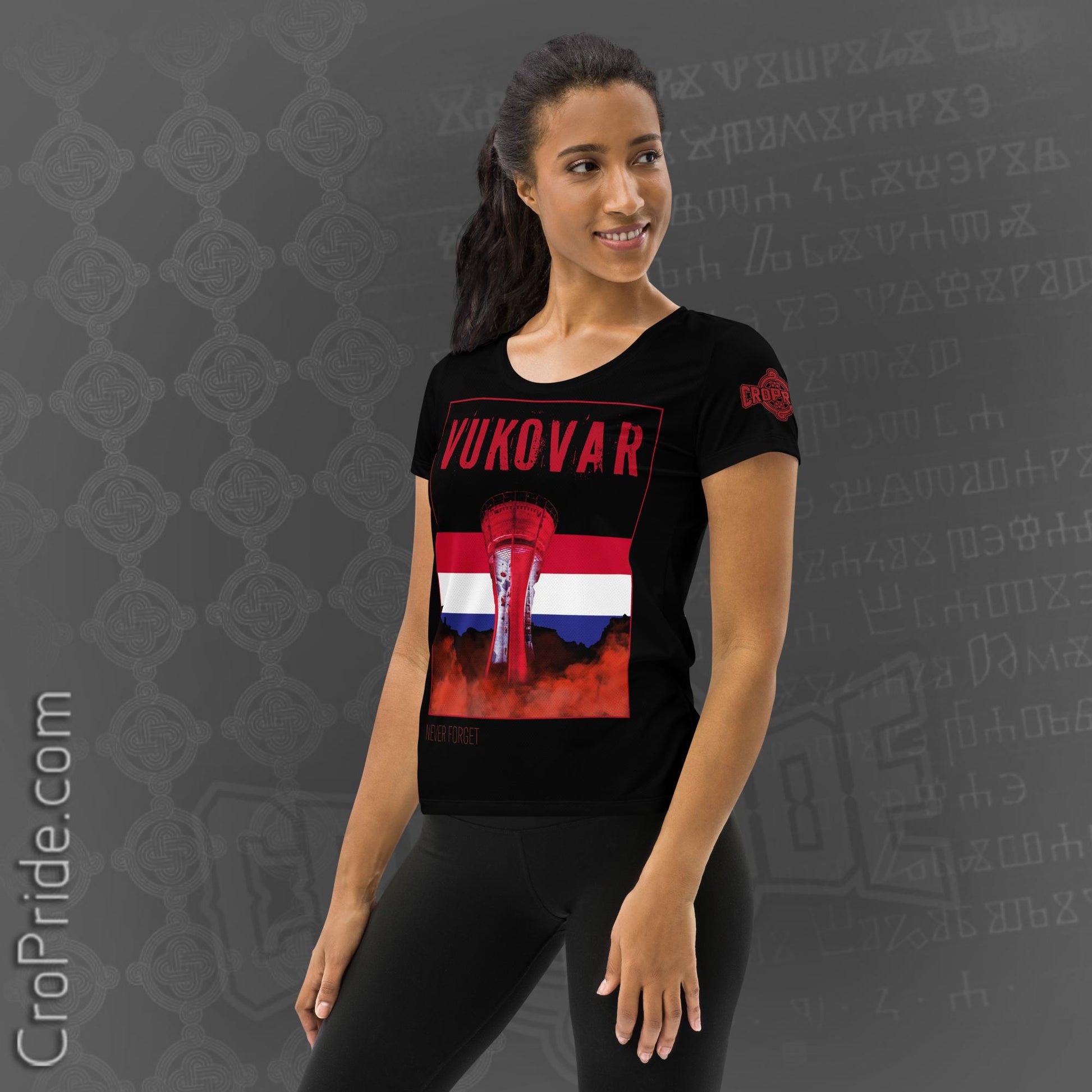 Vukovar Croatia Heroic Resilience Jersey - Moisture-Wicking Sports Mesh Fabric