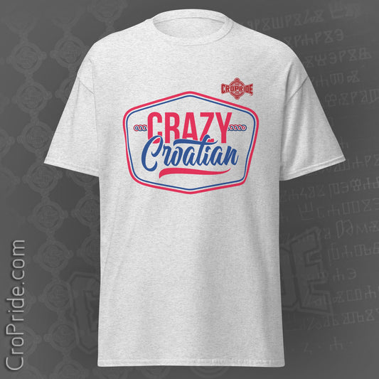 Crazy Croatian Men's Tee - Unique Heritage Fashion with Croatian Pride