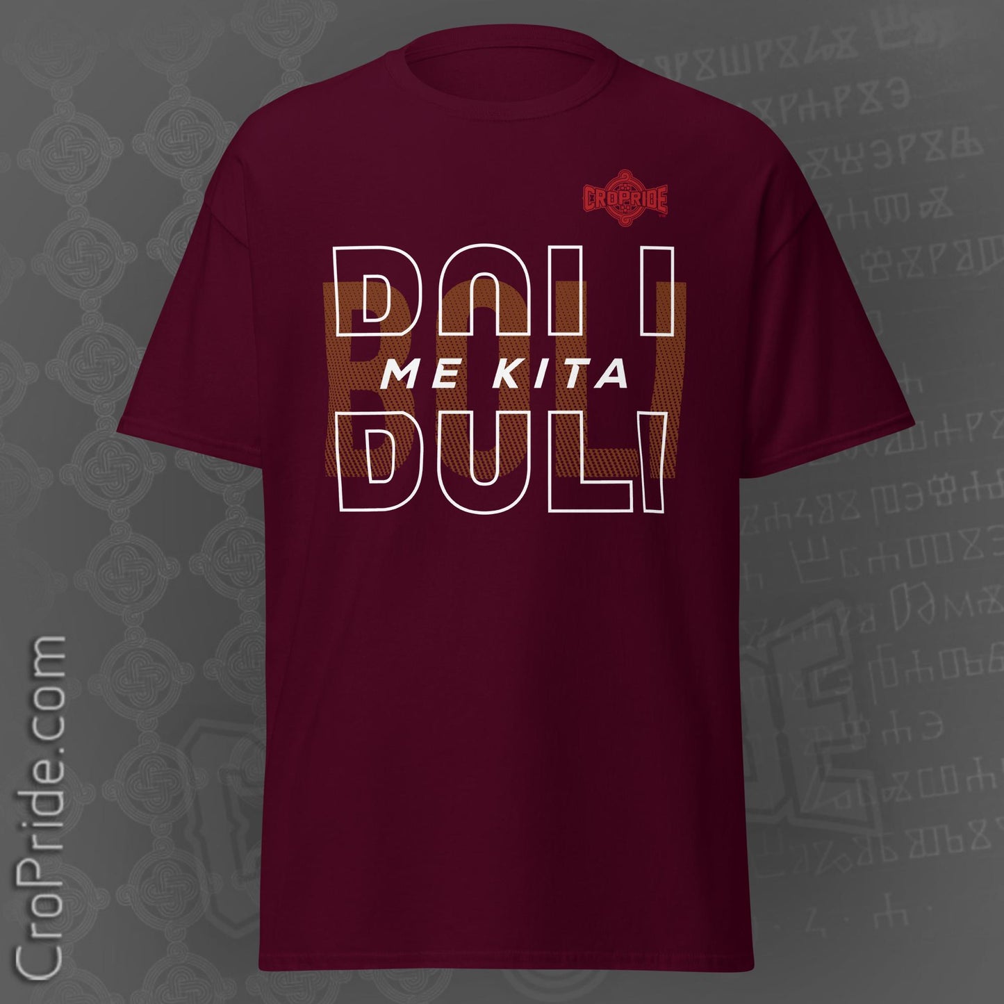 Men's Classic Croatian T-Shirt - "Boli Me Kita by" CroPride Gear