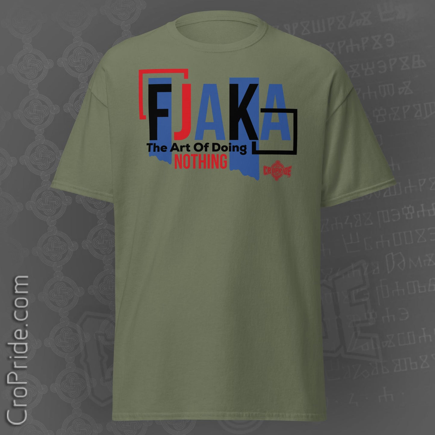 Fjaka Croatian T-Shirt for Men - Designed By CroPride Gear