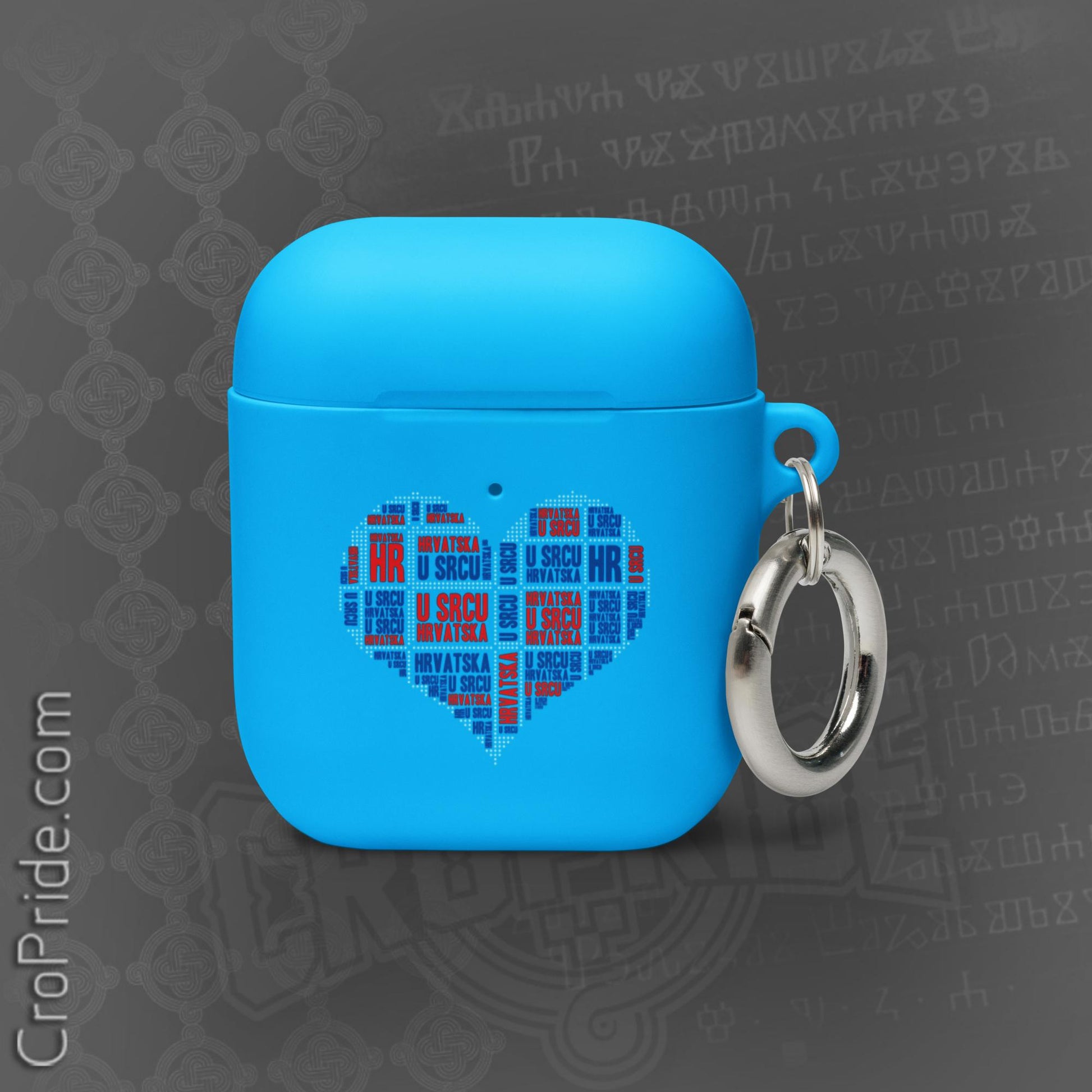 Croatian Gifts: Hrvatska U Srcu Rubber Case for AirPods®