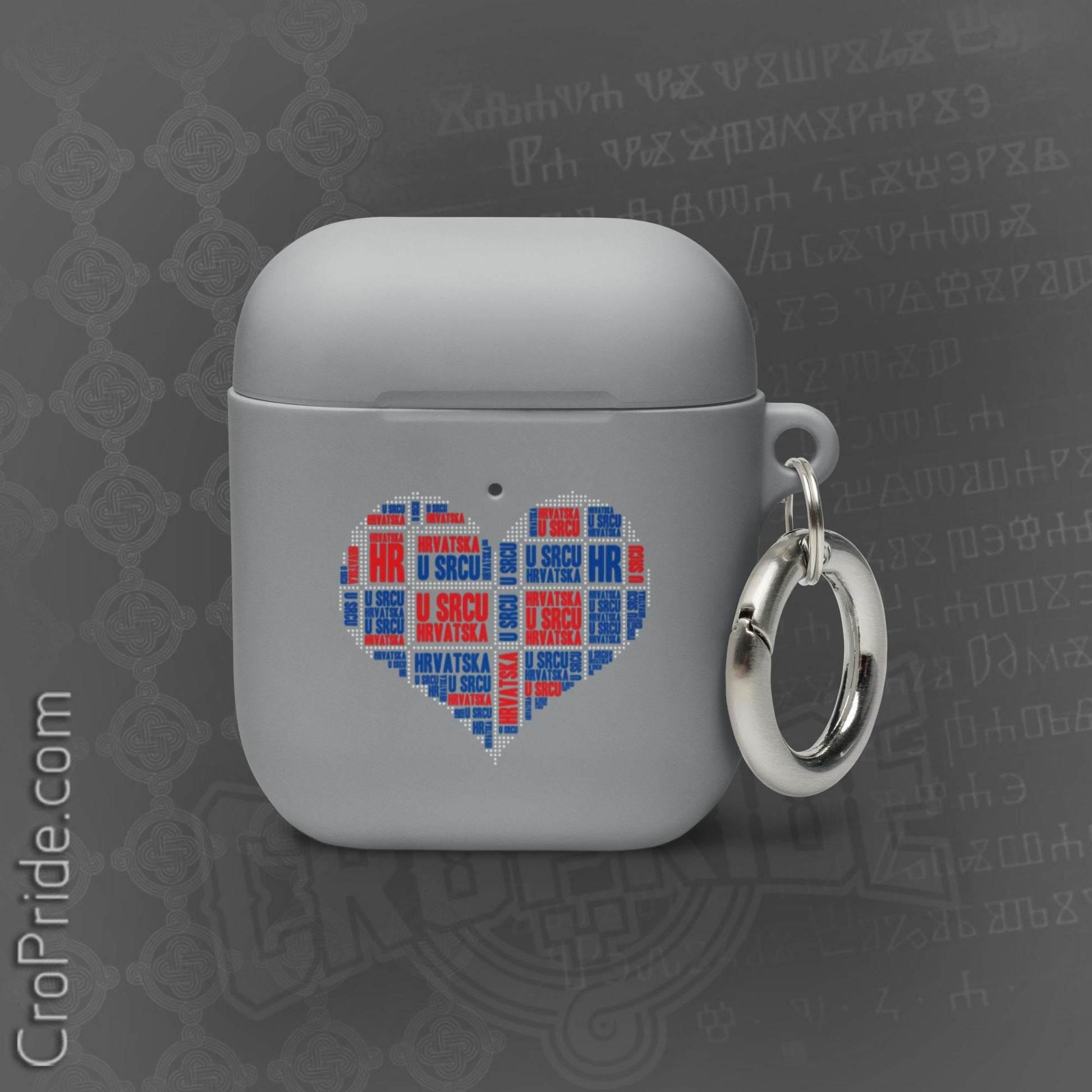 Croatian Gifts: Hrvatska U Srcu Rubber Case for AirPods®