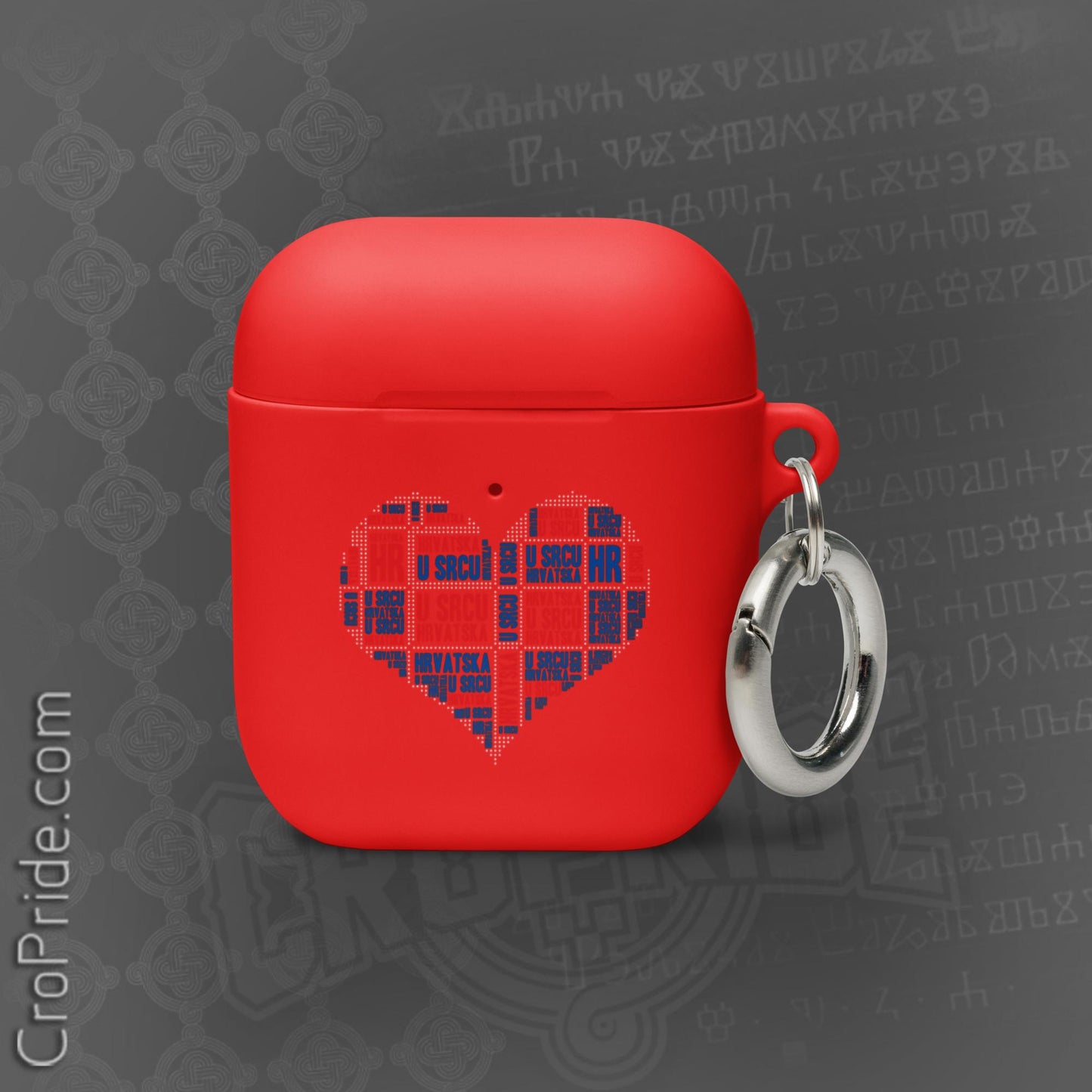 Croatian Gifts: Hrvatska U Srcu Rubber Case for AirPods®