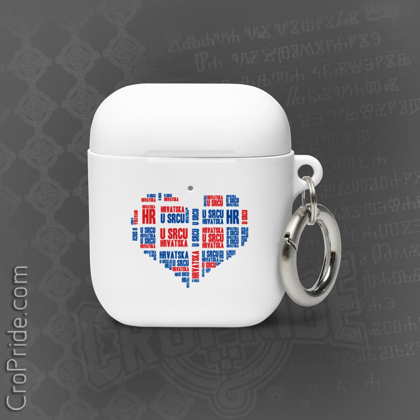 Croatian Gifts: Hrvatska U Srcu Rubber Case for AirPods®