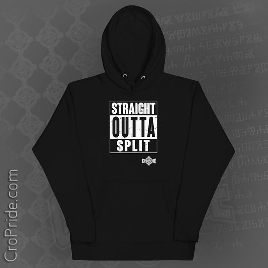 Croatian Hoodie - CroPride Gear 'Straight Outta Split'